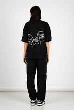 Carica l&#39;immagine nel visualizzatore di Gallery, Tshirt nera always tired (boxy fit)
