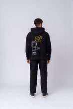 Carica l&#39;immagine nel visualizzatore di Gallery, HOODIE NERA FLOWER
